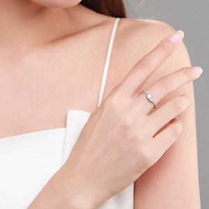 Bague - Heart blanc