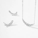 Charger l&#39;image dans la galerie, Set collier &amp; boucles d&#39;oreilles - Aura
