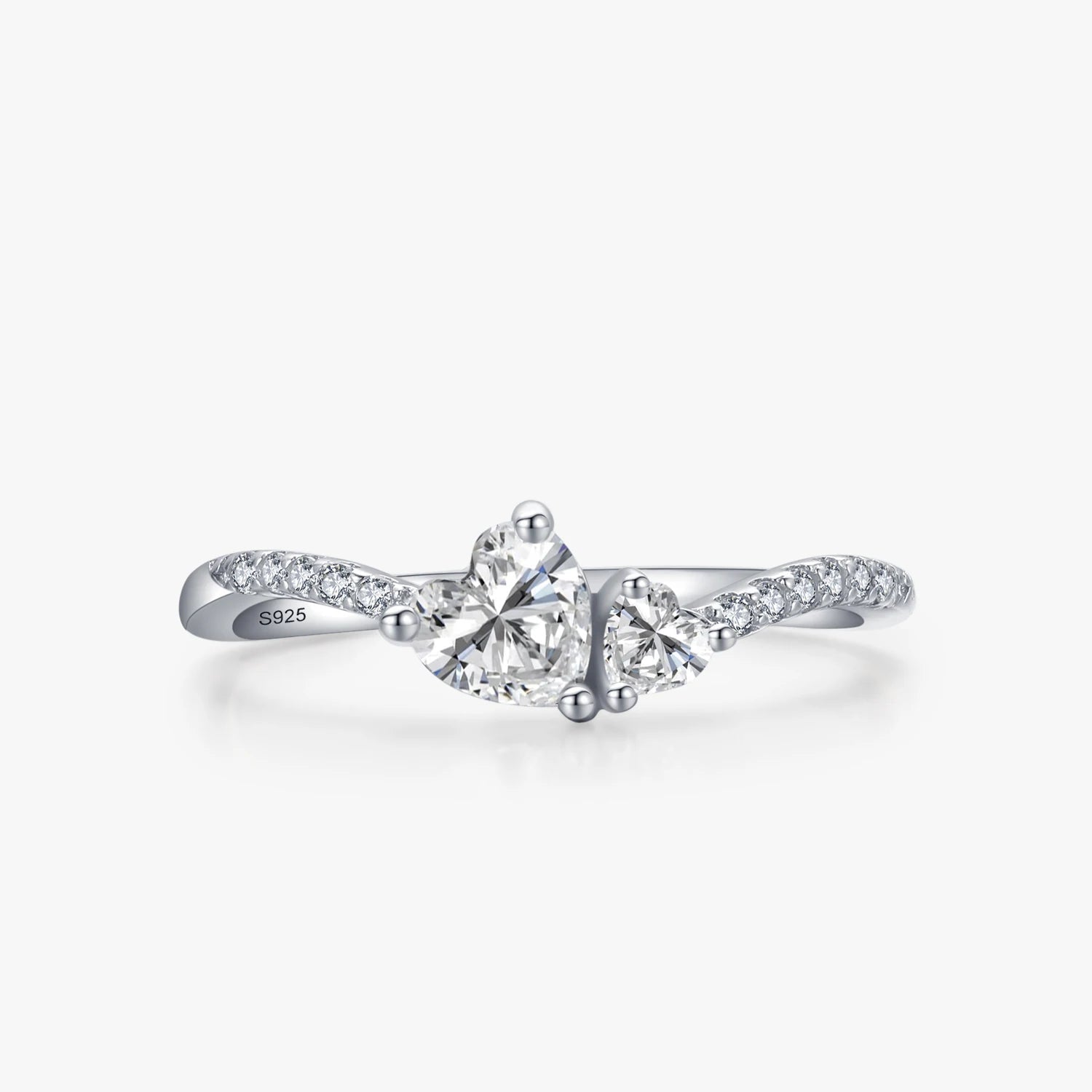 Bague - Heart blanc