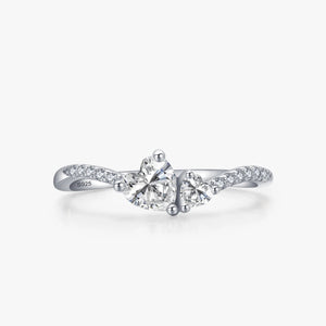 Bague - Heart blanc